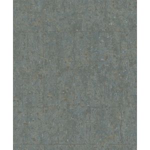 Behang met grove structuur en metallic accenten - Behang - Wandbekleding - Wanddecoratie - Vliesbehang - Assorti 2022-2024 - 0,53 x 10,05 M.