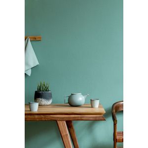 TopChic 2023-2025; Jackie; Flora; The New Textures Book Behang uni vergrijsd turquoise blauw - 6820-90 | 4046701823537 | Behang