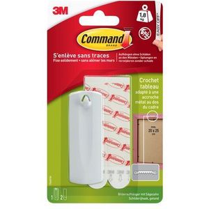 Haak Command kunststof tbv schilderijen incl bevestigingsstrip