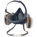 3M - 7523L - Stofmasker - Inclusief 6055 A2 en 5935 P3 Filters - Herbruikbaar