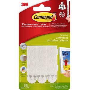 Bevestigingsstrip Command middelgroot klik vast 5,4kg wit