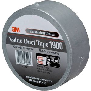 3M 1900 Gewbeband 50mm x 50m schwarz