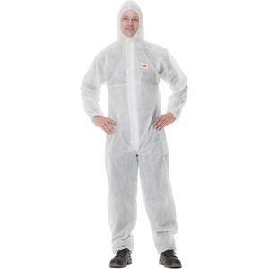 3M - Beschermende Coverall - Wit - Duurzaam Materiaal - Rits met Flap