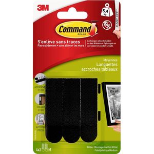 Command Fotolijststrips 17201BLK - Zwart - Medium 4x2 strips - 5,4kg