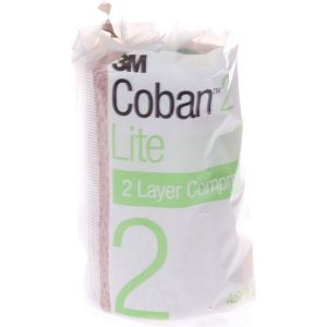 Coban™ 2-lagen Compressiesysteem - Latexvrij - Comfortabel - Voor Oedeem