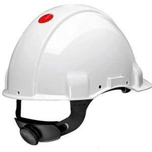 3M g3001muv1000 V-vi helm G3001, zonder ventilatie, diëlektricum 1000 V, wit, met Lifebelt roulette en zweetband leer