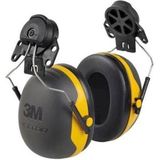 3M X2P3E, gehoorbescherming, helmbevestiging, SNR = 30 dB, zwart/geel
