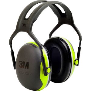 3M Peltor X4 - gehoorbeschermer - SNR 33 dB - zwart met neon groen