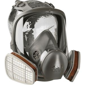 3M - Volledig Gezichtsmasker Serie 6000 - Grijs - Herbruikbaar - Zonder Filter