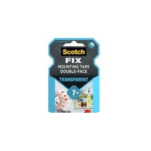 Plakband Scotch dubbelzijdig 19mmx1.5m transparant