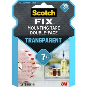 3M Scotch 40041950 Montagetape Transparant (l x b) 5 m x 19 mm 1 stuk(s)