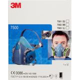 3M Halfgelaatsmasker 7502 - M - Siliconen