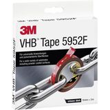 3M VHB™ 5952F 5952F/193 Dubbelzijdige tape VHB 5952F Zwart (l x b) 3 m x 19 mm 1 stuk(s)