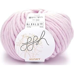 ggh Husky scheerwolmix, 50 g wol voor breien of haken, dikke wol, kleur 051, roze