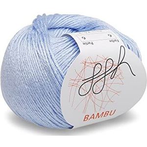 ggh Bambu | zachte viscose wol van bamboe | 50g wol om te breien of te haken | Kleur 006 - Lichtblauw