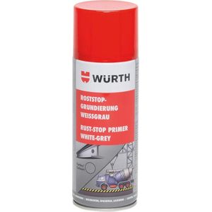 Würth Roeststop Primer - Grondverf tegen Roest - Metaal en Andere Oppervlakken - Wit-Grijs - 400ml