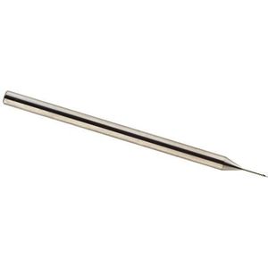 Karnasch 306213005005 hardmetalen microfrees, 3D-radio, ronde voorkant, gepolijst mes, 2-25 × D, 0,5 mm diameter, hoekradius, 5 mm lengte, 4 mm