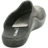 Romika Mokasso 220 Pantoffels voor heren, echt leer, comfortabele corduroy slippers van badstof, zwart 100, 41 EU Breed