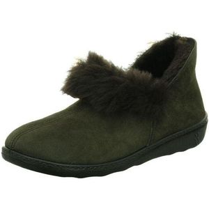 ROMIKA - Pantoffels - Zwart - Textiel - Kunstvacht Binnenvoering