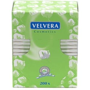 Velvera Cosmetics Papieren Wattenstaafjes- Oorstaafjes 200 st