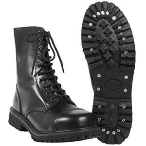 Mil-Tec Invader Gothic schoenen met 10 gaten, veterschoenen, gothicschoenen, gothic, zwart, maat 37-47, Invader, 37 EU