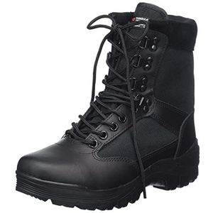Mil-Tec Tactical Boot M.ykk ritssluiting, laarzen voor heren, Zwart, 45 EU, Zwart, 45 EU