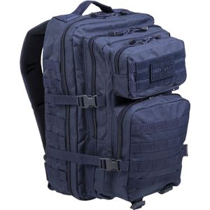 Mil-Tec US Assault Pack Large Laser Cut grote rugzak, donkerblauw, 51 x 29 x 28 cm, 36 liter, wit 22