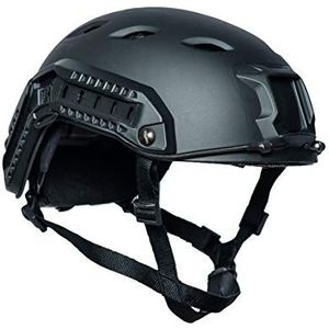 US Helmet Paratrooper Fast W/Rail, zwart, zwart