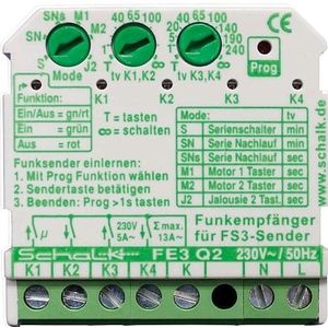 Schalk Draadloze ontvangerschakelaar UP 4-kanaals FE3 Q2