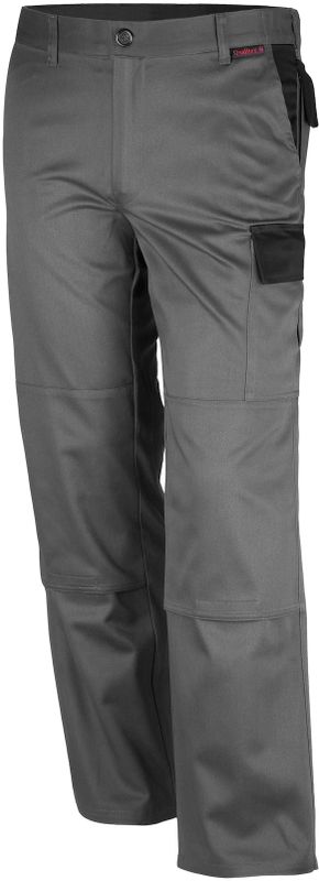 QUALITEX HIGH QUALITY WORKWEAR Bundhose image mittelgrau/schwarz Damen: 54 Herren: 60