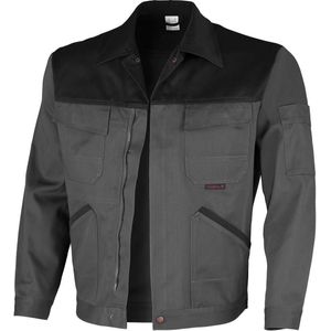 QUALITEX HIGH QUALITY WORKWEAR Bundjacke image mittelgrau/schwarz Damen: 42 Herren: 48