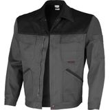 QUALITEX HIGH QUALITY WORKWEAR Bundjacke image mittelgrau/schwarz Damen: 44 Herren: 50