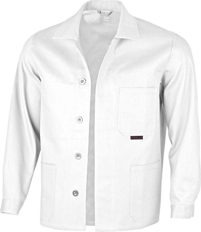 QUALITEX HIGH QUALITY WORKWEAR Langjacke classic weiß Damen: 38 Herren: 44