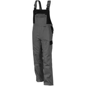 QUALITEX HIGH QUALITY WORKWEAR Latzhose image mittelgrau/schwarz Herren: 106
