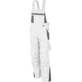 QUALITEX HIGH QUALITY WORKWEAR Latzhose PRO weiß/grau Herren: 106
