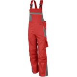 QUALITEX HIGH QUALITY WORKWEAR Latzhose PRO rot/grau Herren: 90