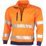 QUALITEX HIGH QUALITY WORKWEAR Sweatshirt signal warnorange Damen: 68 Herren: 6XL