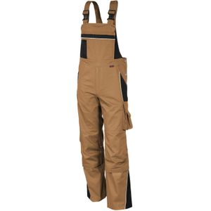 QUALITEX HIGH QUALITY WORKWEAR Latzhose PRO khaki/schwarz Damen: 60 Herren: 66
