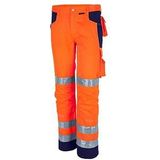 QUALITEX HIGH QUALITY WORKWEAR Bundhose PRO WS warnorange/marine Damen: 42 Herren: 48