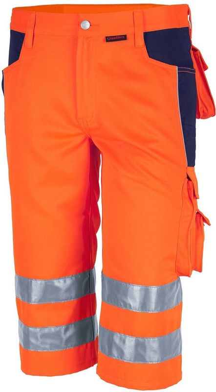 QUALITEX HIGH QUALITY WORKWEAR Shorts PRO WS warnorange/marine Damen: 48 Herren: 54