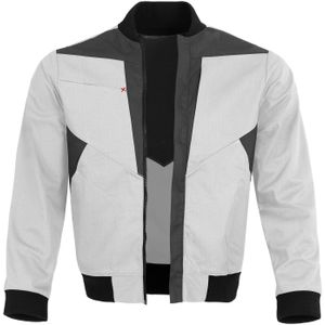 QUALITEX HIGH QUALITY WORKWEAR Blousonjacke X-Serie weiss/grau Damen: 44 Herren: L