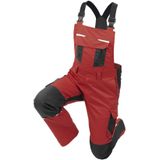 QUALITEX HIGH QUALITY WORKWEAR Latzhose IND red dahlia/phantom Damen: 56 Herren: 62