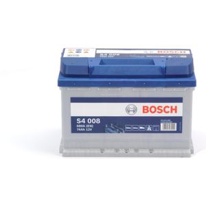 Bosch Auto Accu S4008 - 74Ah - 680A - Voertuigen Zonder Start-Stopsysteem