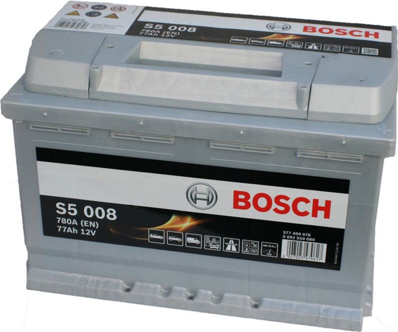 Bosch S5008 - Auto Accu - 77A/h - 780A - Voor Voertuigen Zonder Start-StopSysteem