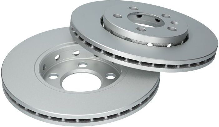 Bosch Bd753 - Remschijven - Voor - Audi, Seat, Skoda, Volkswagen - Gecoat - Geventileerd