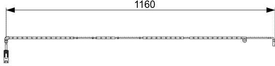 BOSCH Slijtage-Indicator Remblokken LAND ROVER 1 987 473 055 SOE500030 Waarschuwingscontact, remvoering-/blokslijtage