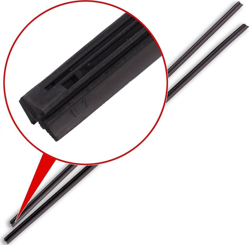 BOSCH Ruitenwisserrubber - Geschikt voor RENAULT, FIAT, SEAT - Lengte 450 mm