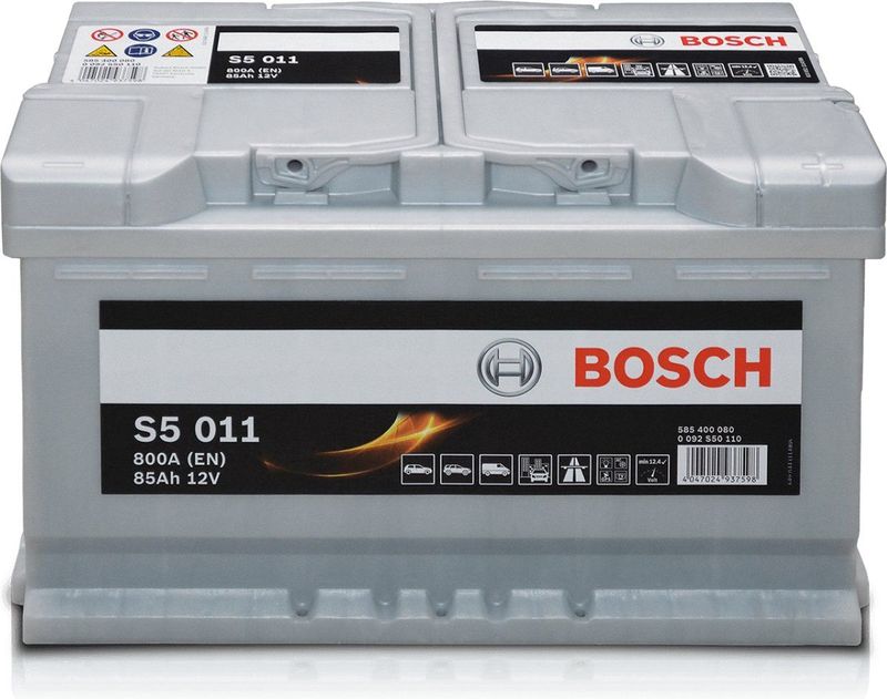 Bosch - S5011 - Auto Accu - 85Ah - 800A - Voor Voertuigen Zonder Start-Stopsysteem