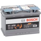 Bosch - S5A08 - Auto Accu - Zilver - 70Ah - 760A - Voor Start-Stopsysteem