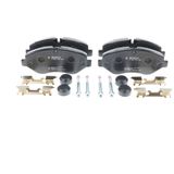 BOSCH - Remblokkenset - Set assen - Met veer - Low-Metallic - ECE-R90